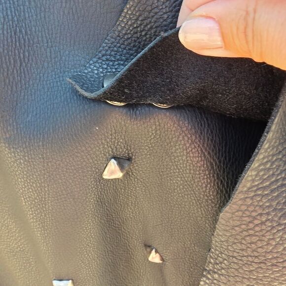 Unbranded Art To Wear 100 % Leather Studded Vest - Picture 6 of 7